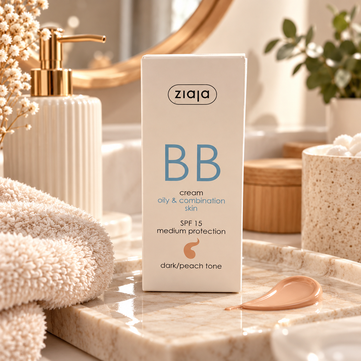 Crème peaux mixte & grasse Ton beige doré