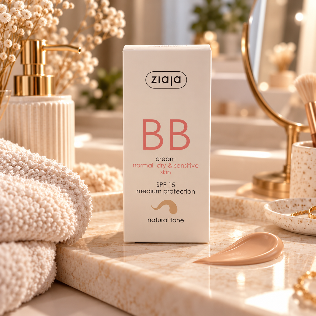 Crème peau sèche & sensible Ton naturel