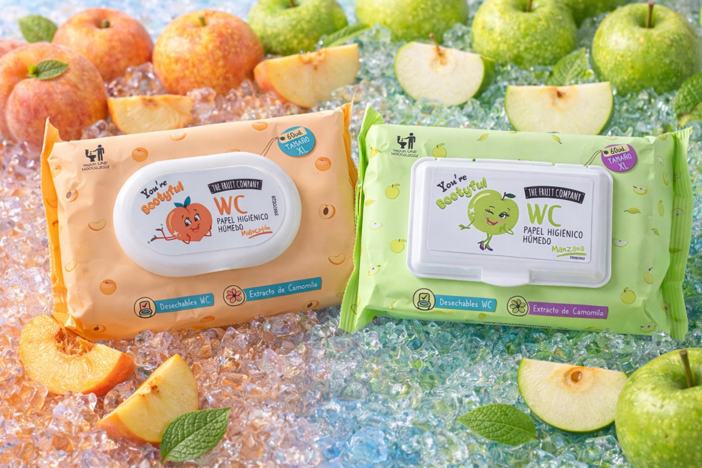 Lingettes Hygiéniques Senteur Pêche – 60 lingettes