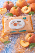 Lingettes Hygiéniques Senteur Pêche – 60 lingettes
