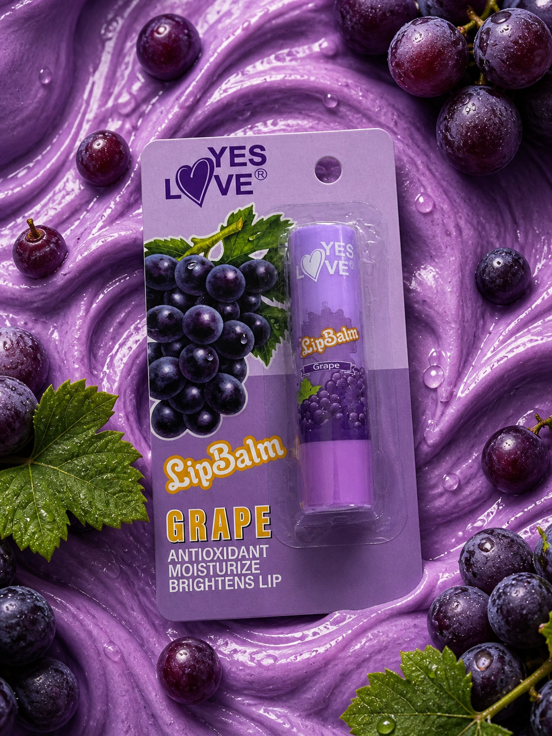 Baume à Lèvres Antioxydant – Senteur Raisin