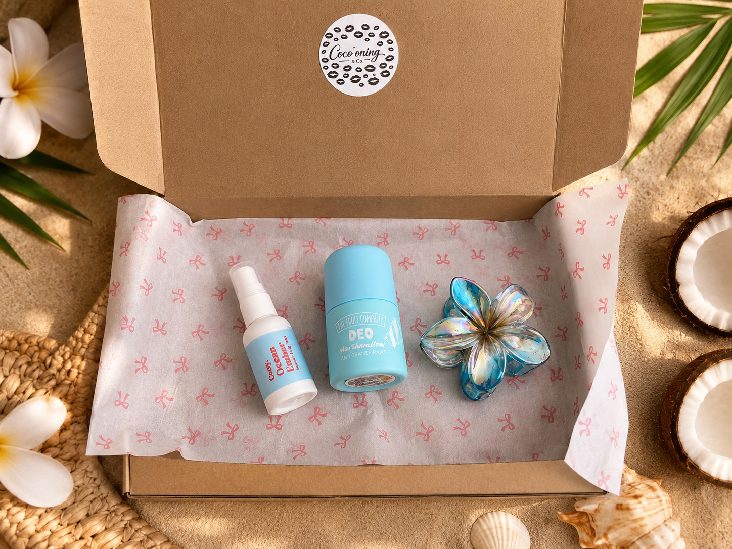 🌴 Box escapade Tropical – Coffret Beauté Ensoleillé