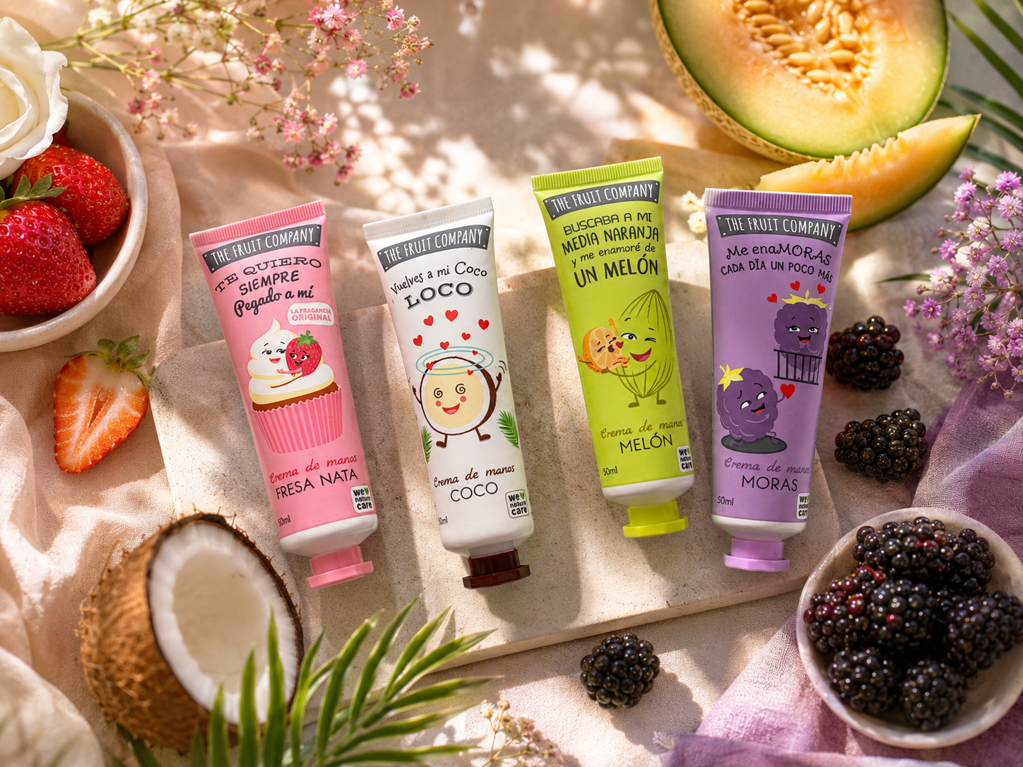 Crème Mains Senteur – Fraise Chantilly, Coco, Melon & Mûres 🫐