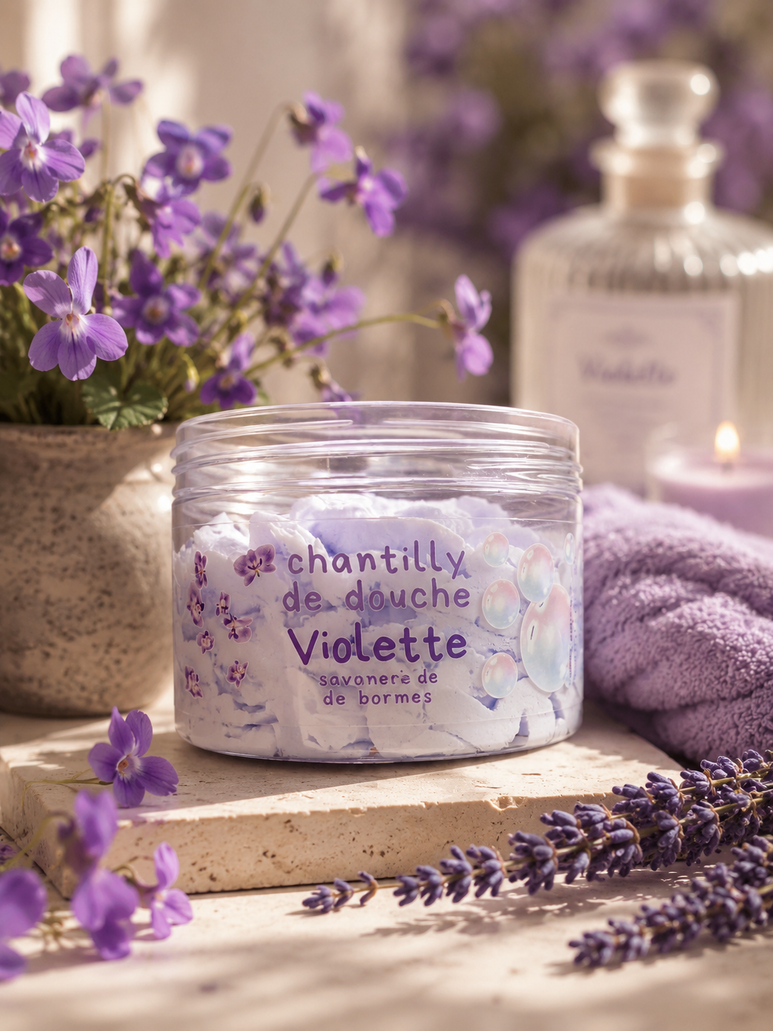 💜 Chantilly de Douche – Violette 🌸