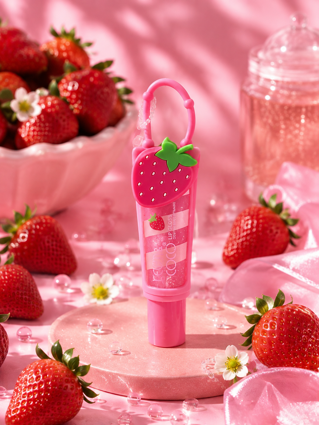Gloss Fruité Ultra Brillant – Effet Gourmand & Pailleté 💋